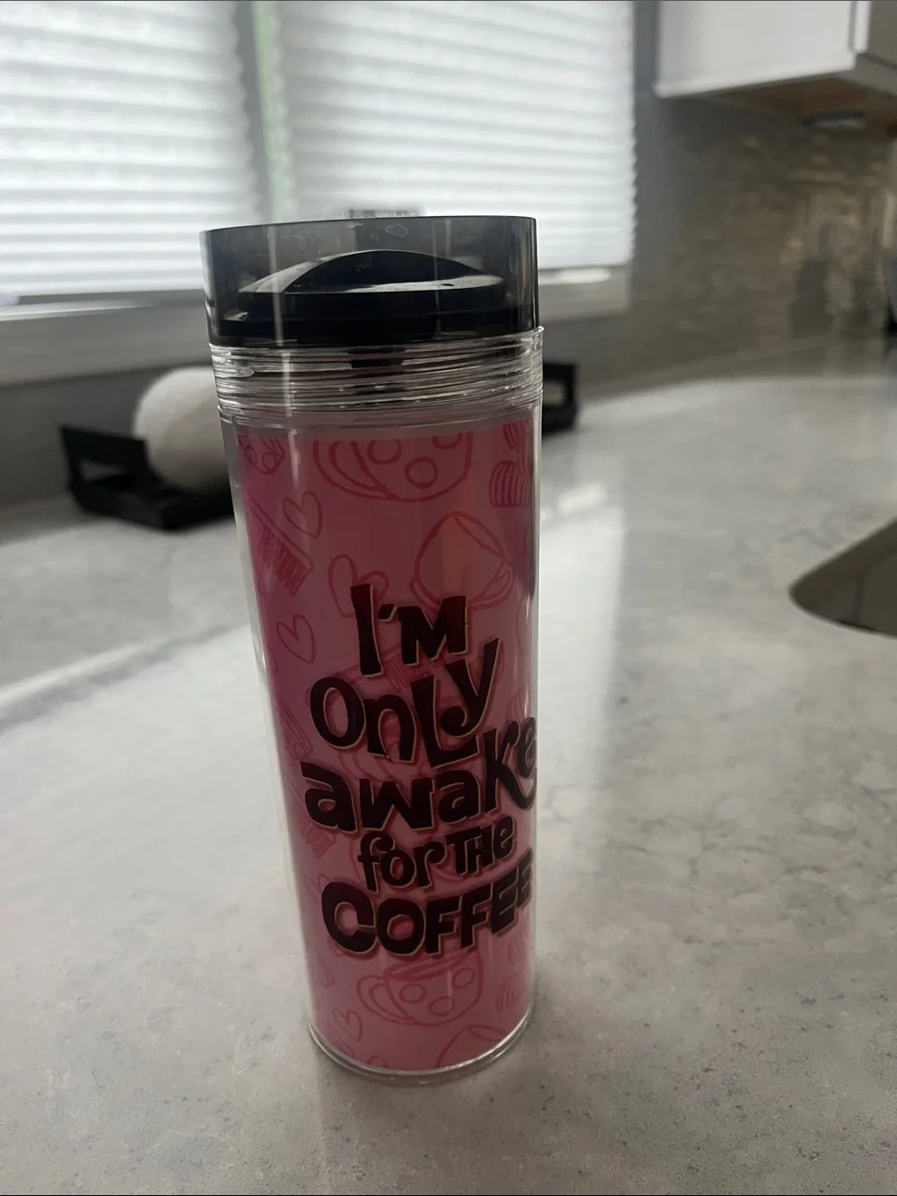 DISNEY PARKS MINNIE MOUSE TRAVEL COFFEE TUMBLER MUG 